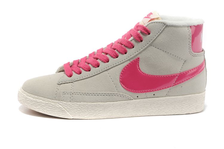 Nike Blazer Mid Suede cru des femmes chaussures gris clair rouge (5)